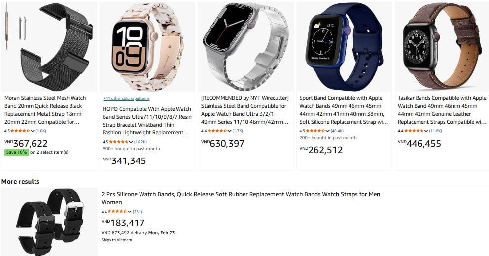 Bandscostraps vs Amazon watch bands
