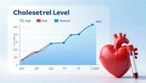 cholesterol levels by age chart