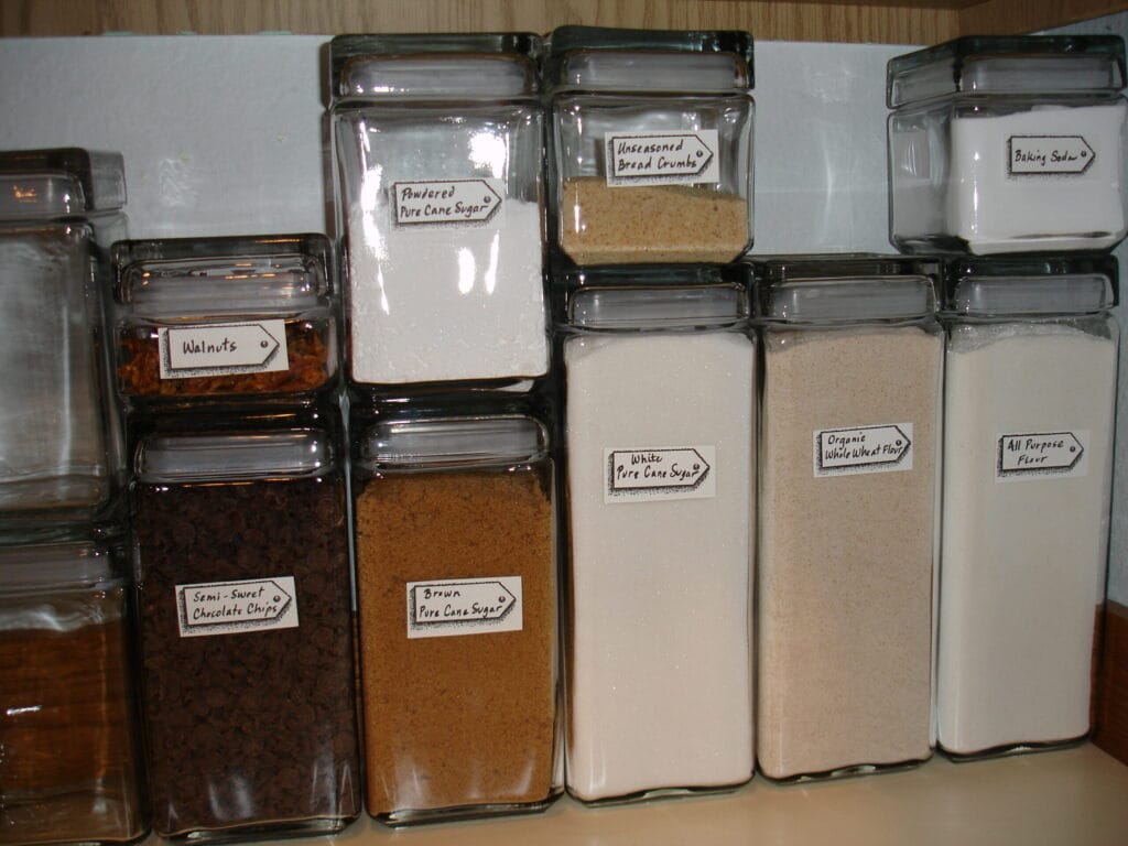Organized kitchen storage and decluttering example